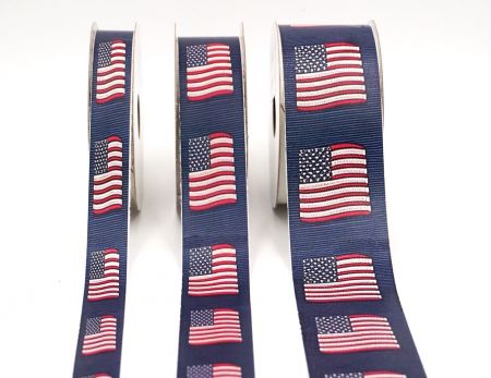 USA Flaggen Thema Jacquardband_AI-KN
